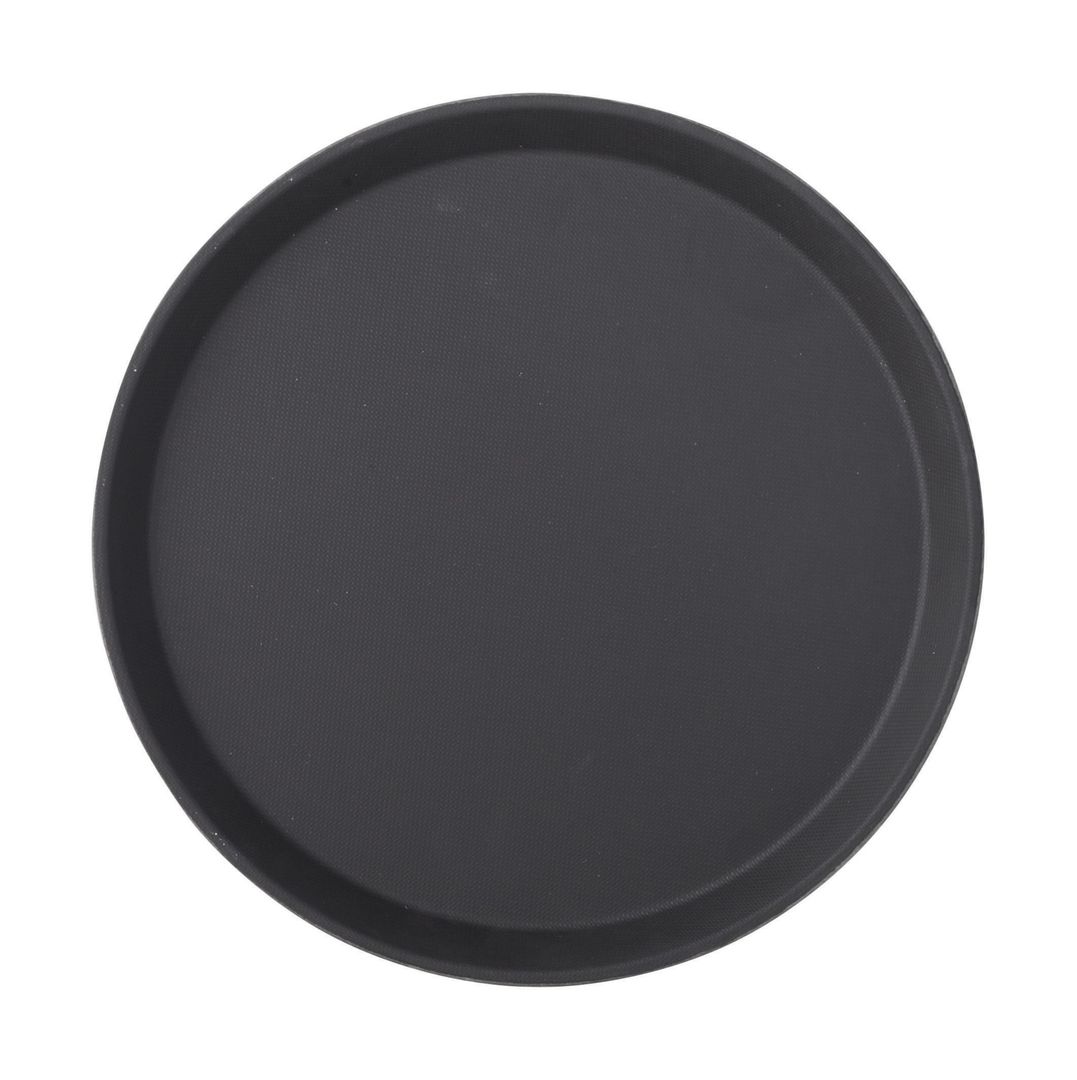 Black Non Slip Tray Round 11